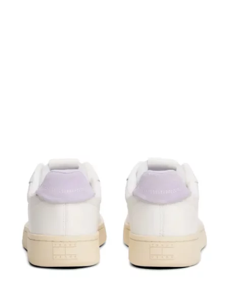 Fűzős csipkés sneaker Tommy Hilfiger autogrammal fehér