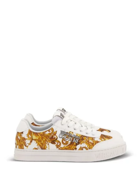 Sneakerși Versace Jeans Couture cu autograf alb