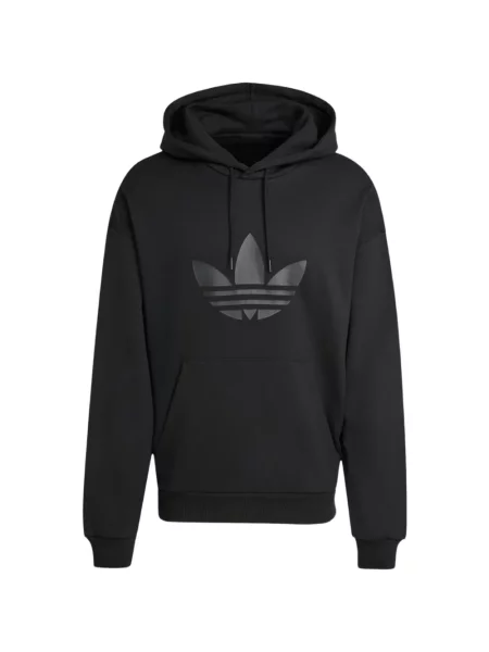 Hanorac cu glugă Adidas cu imagine negru