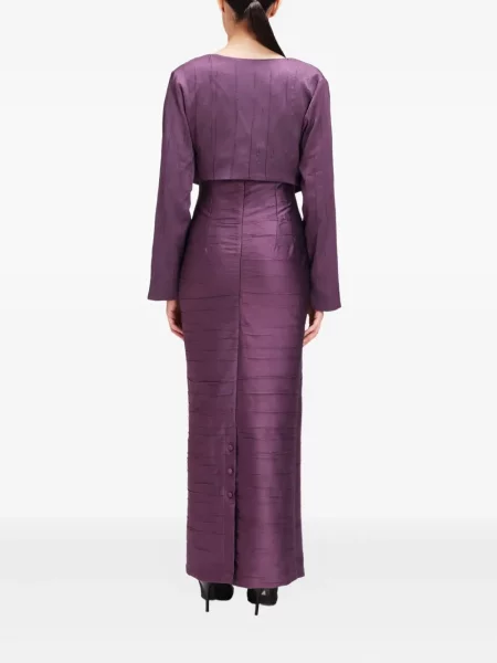 Rochie Baruni cu pene violet
