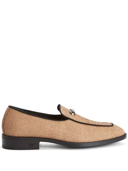 Pantofi loafer Giuseppe Zanotti din piele maro