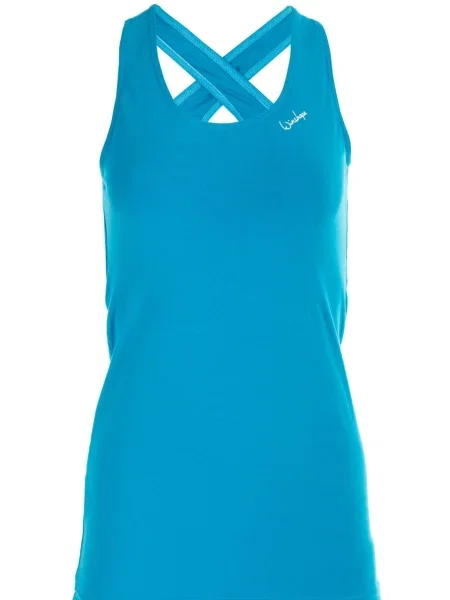 Winshape Sport top turcoaz alb