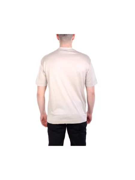 Koszulka Emporio Armani z logo beżowa