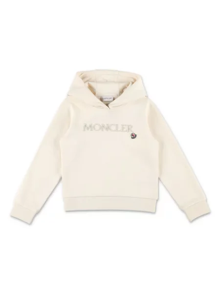 Bluza z kapturem dziecięca Moncler Enfant biała