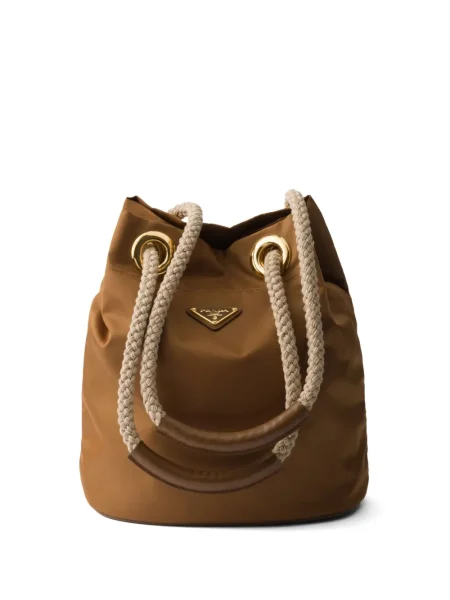 Geantă bucket Prada maro