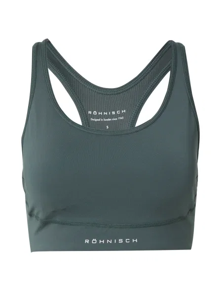 Röhnisch Športová podprsenka FLATTERING grafitová biela
