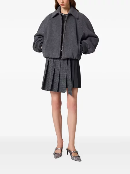 Cu centură fusta mini Msgm gri