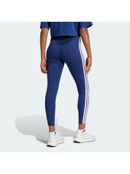 Adidas legginsy Essentials granatowy z aplikacją białe