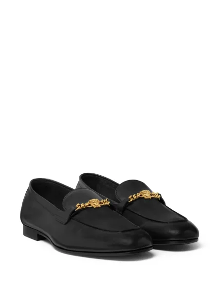 Pantofi loafer Versace din piele negru