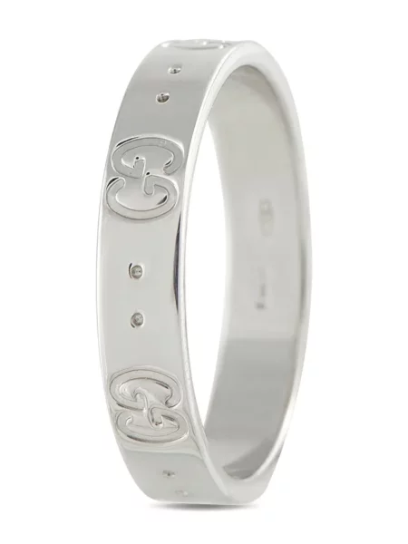 Bílé zlato prsten Gucci Pre-owned bílý