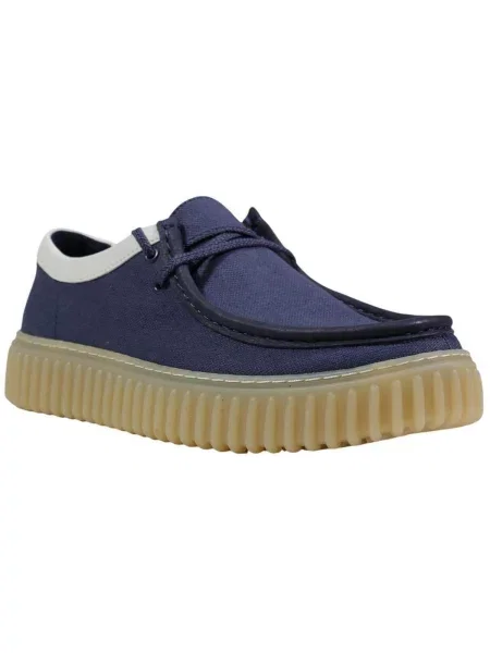 Pantofi Clarks cu șireturi albastru