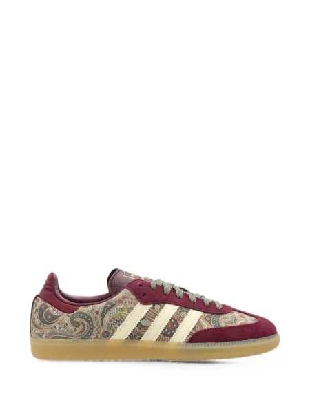Tricou Adidas cu broderie cu model paisley roșu
