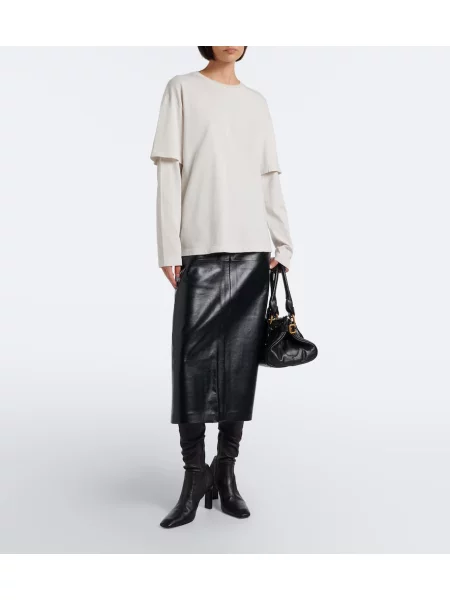 Tricou Agolde din jerseu alb