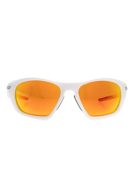 Ochelari de soare Oakley cu imprimeu geometric alb