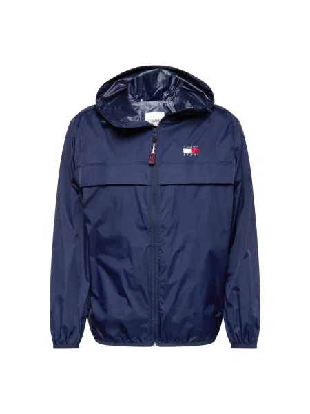 Magas nyakú kapucnis melegítő felső Tommy Jeans kék