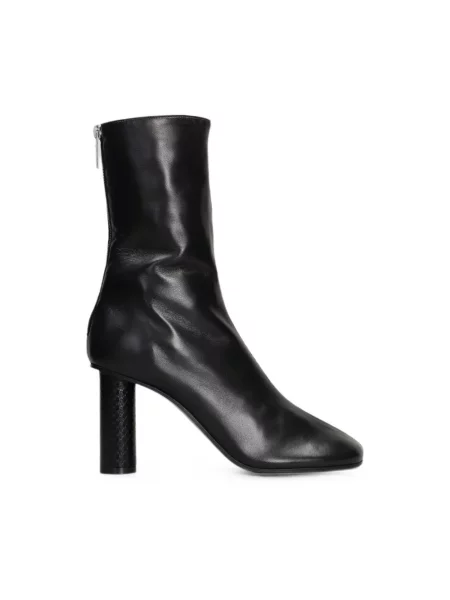 Buty do kostki Paris Texas skórzane czarne