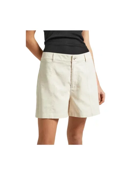 Szorty jeansowe Pepe Jeans z wysoką talią casual białe