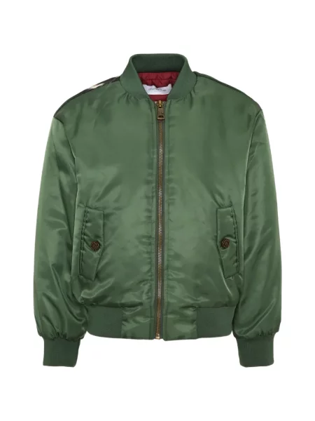 Kurtka bomber dziecięcy Roberto Cavalli zielony