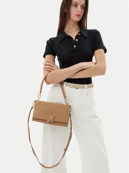 Torebka Tommy Hilfiger brązowa