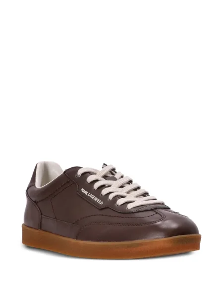 Sneakerși Karl Lagerfeld din piele maro