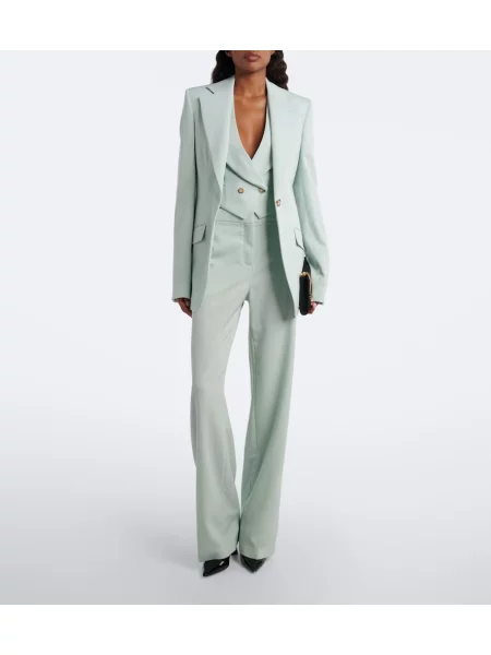Vlnené sako Stella Mccartney zelená