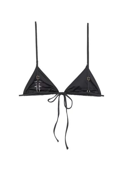 Felső Frankies Bikinis nyakkendővel fekete