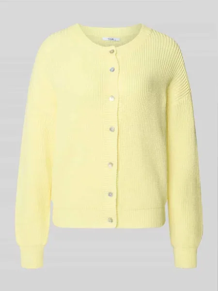 Kardigan rozpinany o kroju regular fit z mieszanki model LENI' Villa Sophie