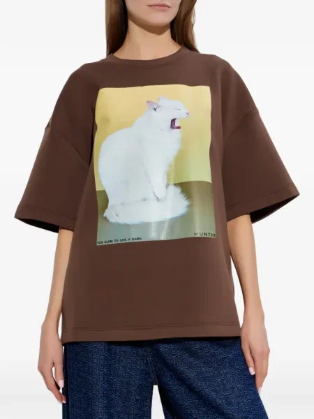 Tricou Munthe cu imagine maro