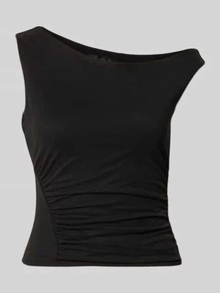 Top Guess z falbankami czarny