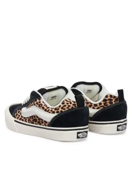 VANS Rövid szárú sportcipők Knu Skool krém / sötét / fekete / piszkosfehér barna