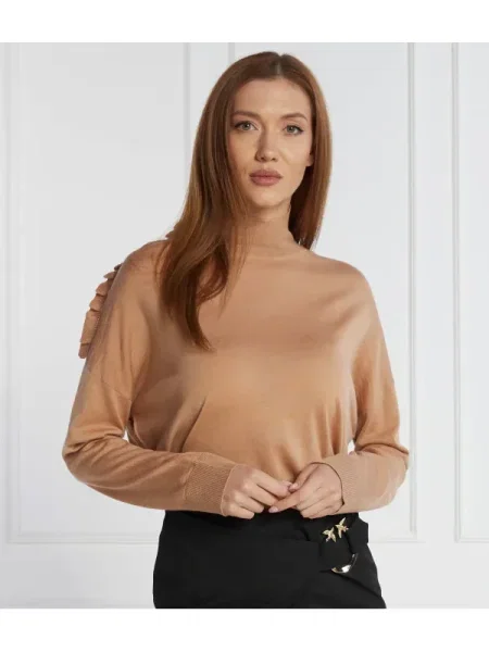 Pulover Pinko de lână bej