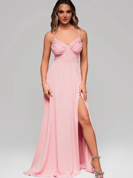 Rochie de seară Edoti roz
