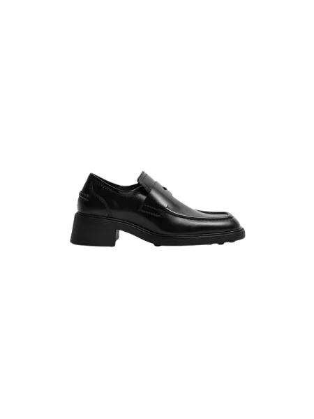 Miista loafersy skórzane Amelia czarne