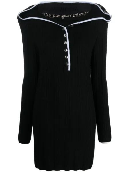 Kołnierzykowy sukienka Y/project wełniana czarna