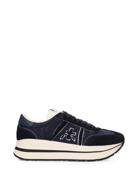 Sneakerși Premiata cu platformă albastru