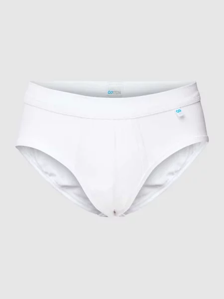 Figi z szwami modelującymi model Long Life Cotton Midi-Slip' Schiesser białe