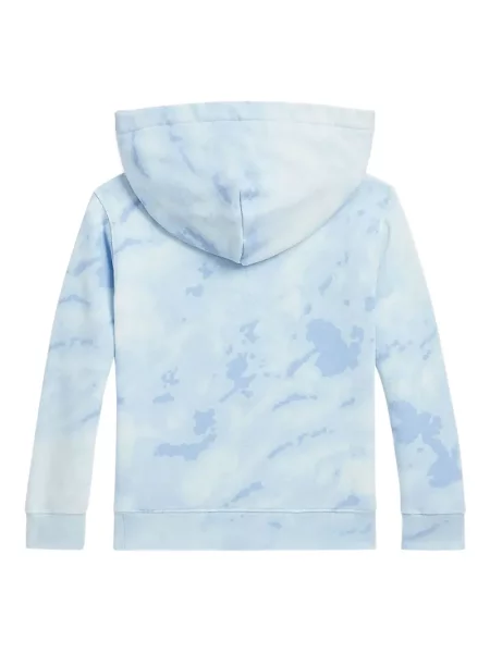 Bluza z kapturem dziecięca Polo Ralph Lauren niebieska