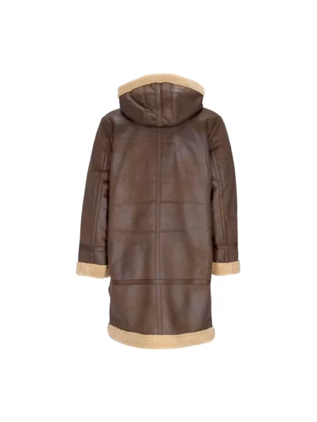 Kurtka skórzana Alpha Industries retro brązowa