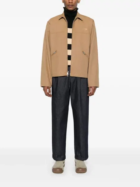 Geacă The North Face din canvas maro