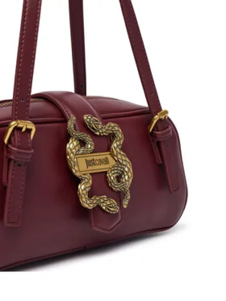 Torbica Just Cavalli Iconic Snakes Tamno crvena