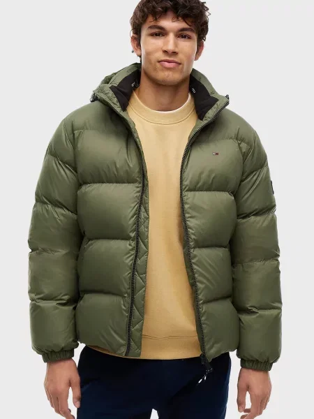Джинсовая куртка Tommy Jeans оливковая