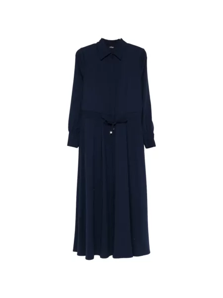 Rochie maxi Kiton de costum albastru