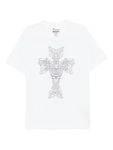 Tricou Yohji Yamamoto cu imagine alb