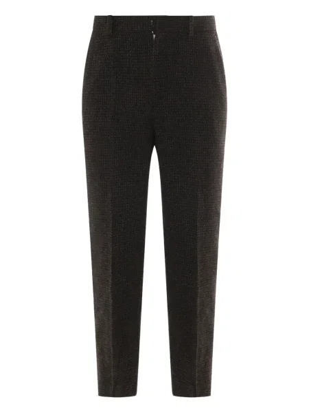 Vlněné kalhoty Auralee hnědé