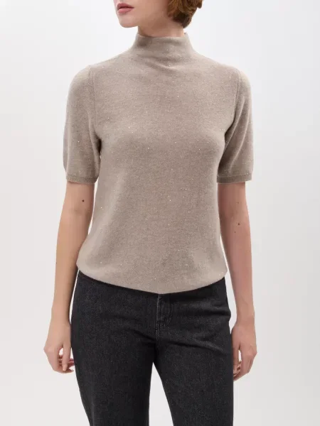 Шкарпетки Panicale Cashmere для гольфу бежеві