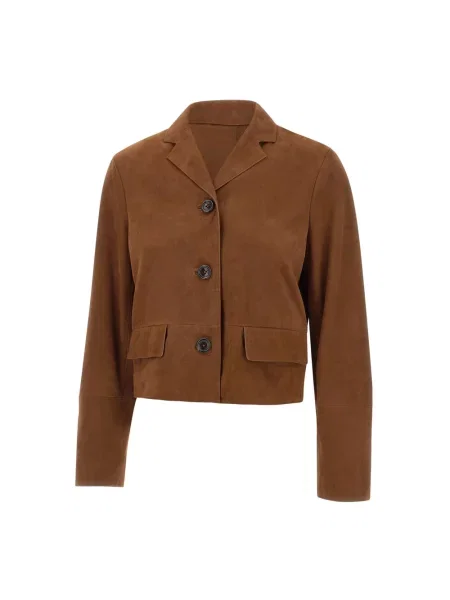 Kurtka Liu Jo zamszowa brązowa