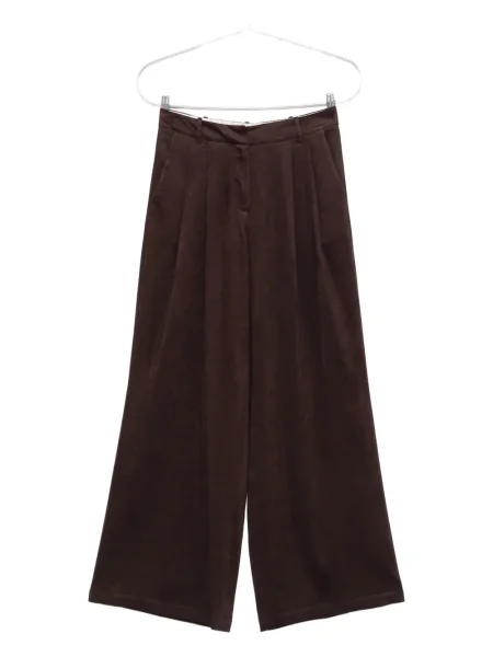 Pantaloni Alysi plisate maro