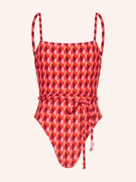 Seafolly Plavky Sorrento Flame Oboustranné / růžová / oranžová červená