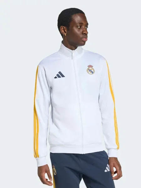 ADIDAS PERFORMANCE Športová mikina so REAL DNA tmavomodrá / tmavožltá biela