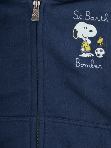 Bluza z kapturem dziecięca Mc2 Saint Barth niebieska